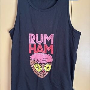 Black Rum Ham Tank Top